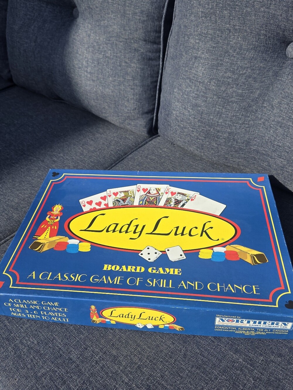 Vintage Lady Luck Board Game